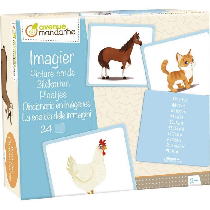 Imagier - Animaux familiers - Jeu éducatif