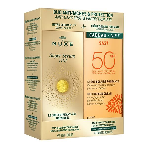 Coffret duo anti-taches - NUXE - Super Sérum [10] - 30ml - SPF50 - Protection solaire