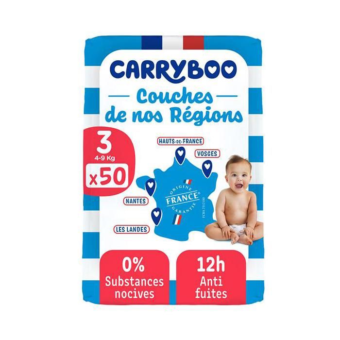 Carryboo Couches de nos régions Taille 3 (4-9kg)