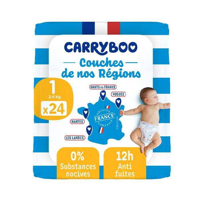 Carryboo Couches de nos régions Taille 1 (2-5kg)