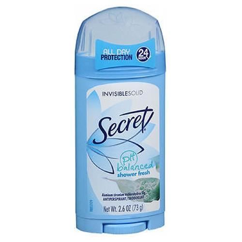 Déodorant Anti-Transpirant - Secret - Invisible - Douche Solide - 74 g - Sans alcool