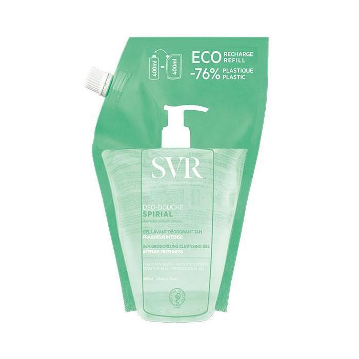 SVR SPIRIAL DEO DOUCHE RECHARGE Gel Lavant Déodorant 400ML