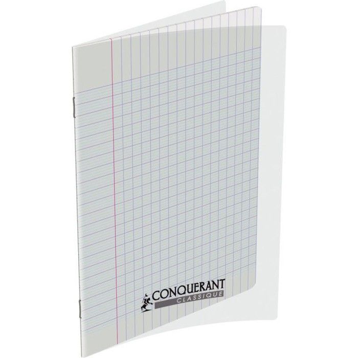 Cahier - CONQUERANT - 140 pages - 90 g - Couverture polypropylène - Format 17 x 22 cm