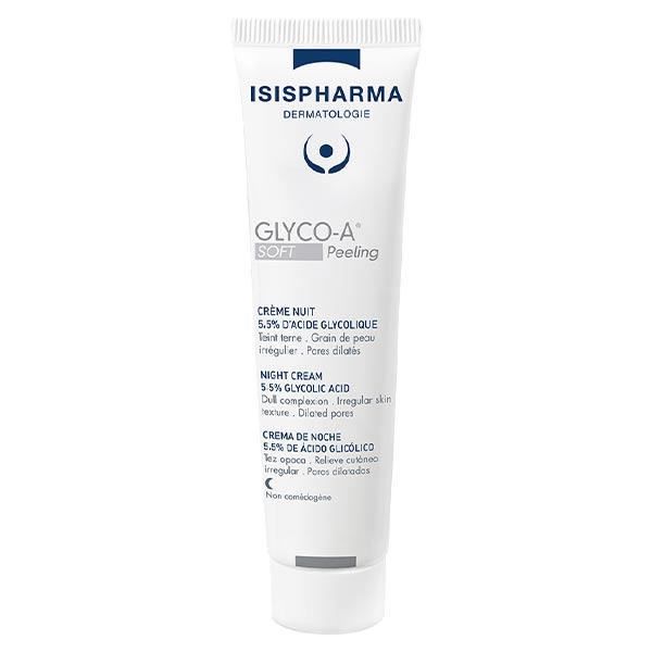 Crème Nuit - Isispharma - Glyco-A - Peeling Doux - 30ml - Acide Glycolique 5,5%