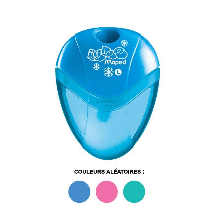 Taille-crayons - MAPED - I-Gloo - Ergonomique - Réserve - Pour gauchers