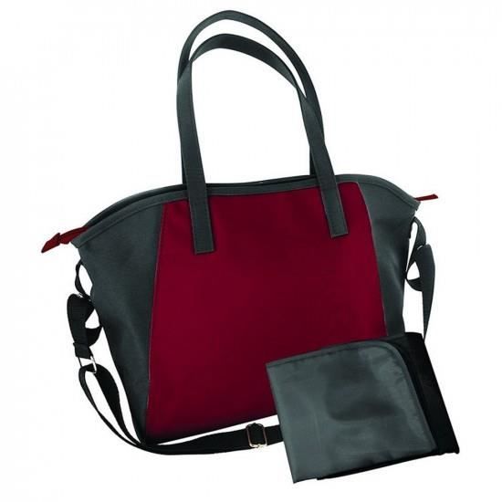 Sac à langer quotidien DBB REMOND - Tendance L - Gris et Marsala - Polyester - 2 compartiments isothermes