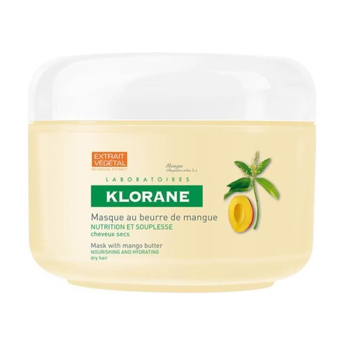 Masque - Klorane - Beurre de Mangue - 150 ml - Tous types de cheveux - Adulte