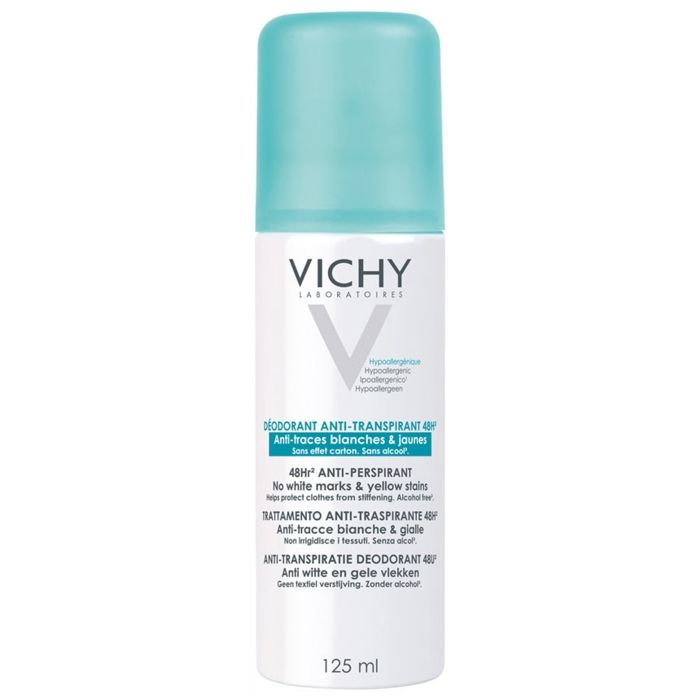 Vichy Déodorant Anti-Traces Blanches & Jaunes 48h Spray 125ml