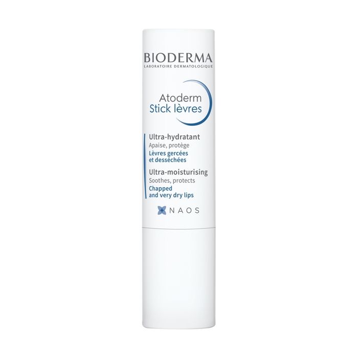 Baume pour lèvres - Bioderma - Atoderm Stick - 4g - Beurre de karité - Hydratation intense - Parfum fruité