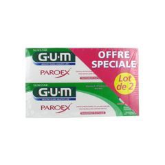 Gum Dentifrice Paroex Gencives Lot de 2 x 75ml