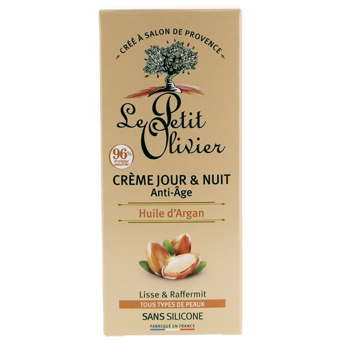Crème Anti-Âge - LE PETIT OLIVIER - Huile d'Argan - 50ml - Vegan - Tous types de peau