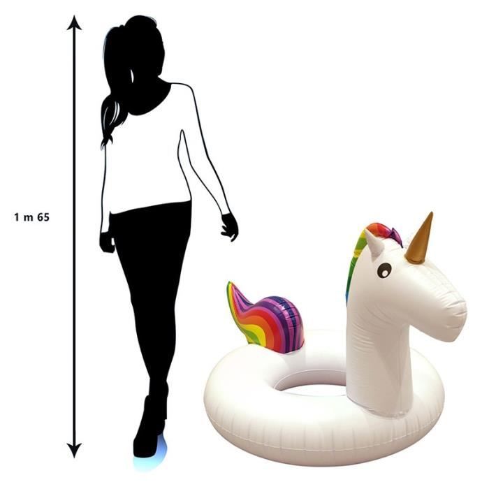 Jouet gonflable - BOUÉE LICORNE - 100 cm - Extérieur - Enfant - Mixte