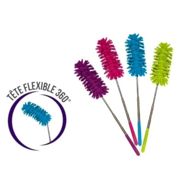 1 GRAND PLUMEAU A POUSSIÈRE TELESCOPIQUE 75 CM INC