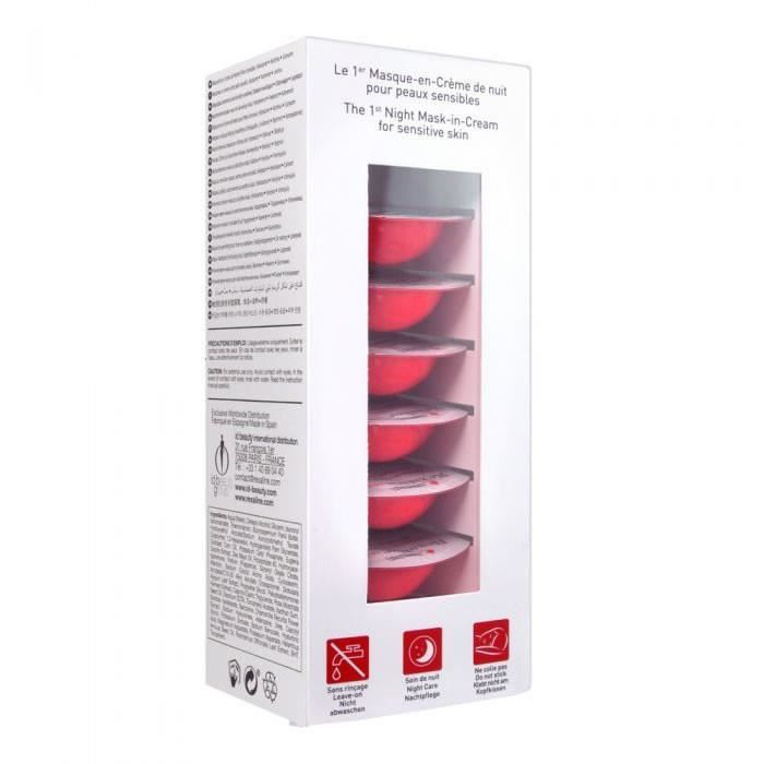 Masque en crème de nuit Rexaline Derma 6x3ml - REXALINE - Rose - Adulte - Femme - Contenance 3ml