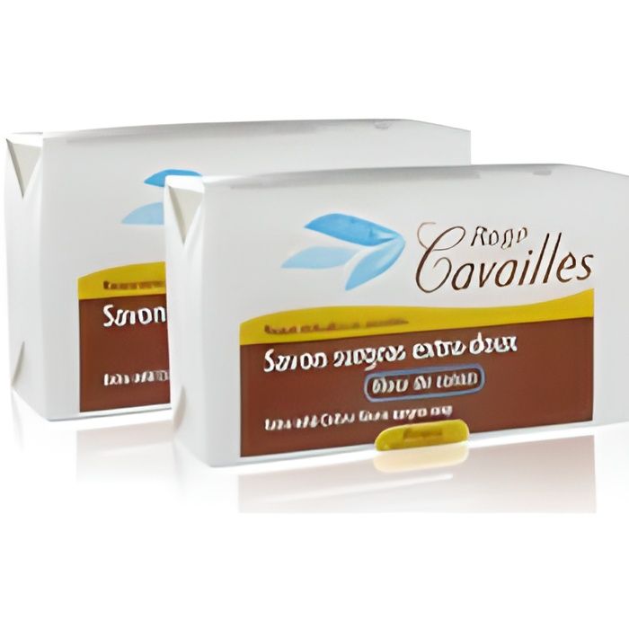 Rogé Cavaillès Savon Surgras Extra Doux Fleur de Coton Lot de 2 x 250g