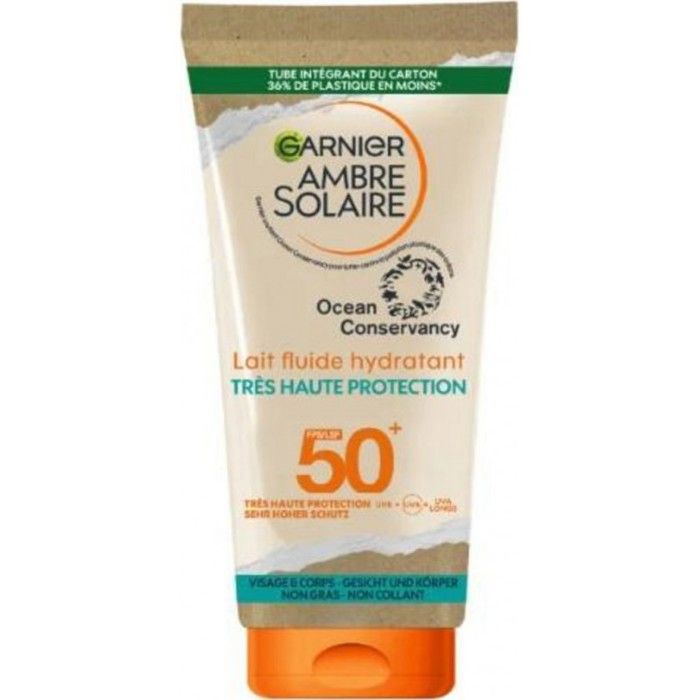 Lait Fluide Hydratant - GARNIER - Ambre Solaire - SPF50+ - 175ml - Protection UV