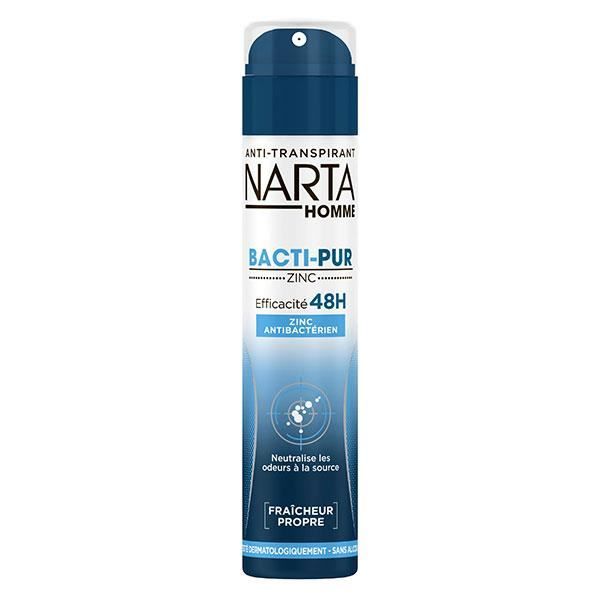 Déodorant Spray Anti-Transpirant - Narta - Bacti-Pur - 48h - Zinc Purifiant - 200ml