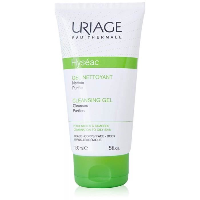 GEL LIMPIADOR - URIAGE - HYSEAC - 150 ML - Sans alcool - Tous types de peau
