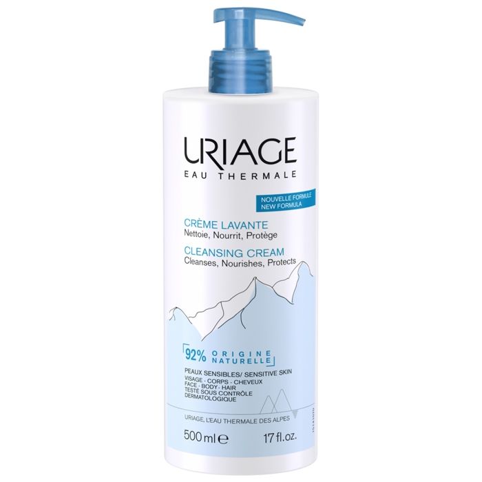 Crème nettoyante - URIAGE - 500ml - Sans parabène - Nourrissante - Douceur
