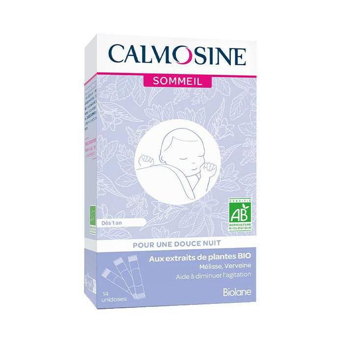 Calmosine Sommeil Bio Endormissement Qualité du Sommeil Bébé 14 dosettes