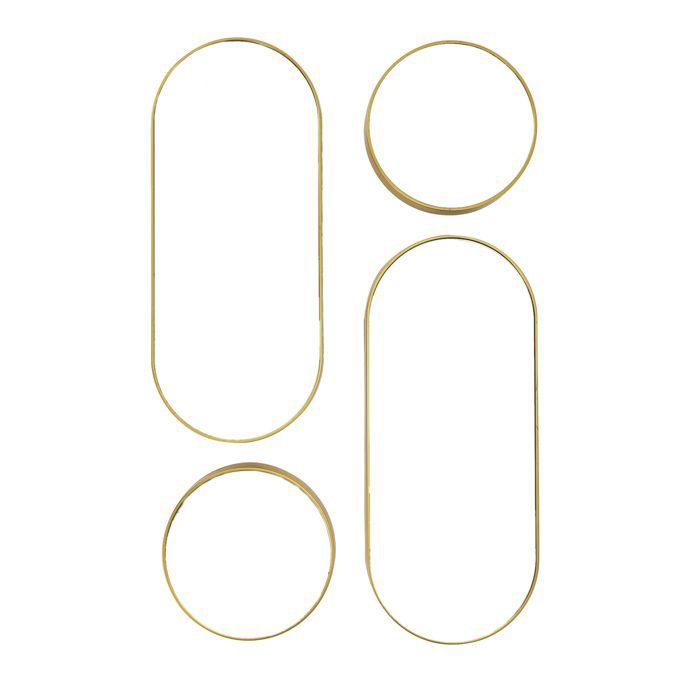 MIROIR DECO ROND ET OVALE VERSA X4