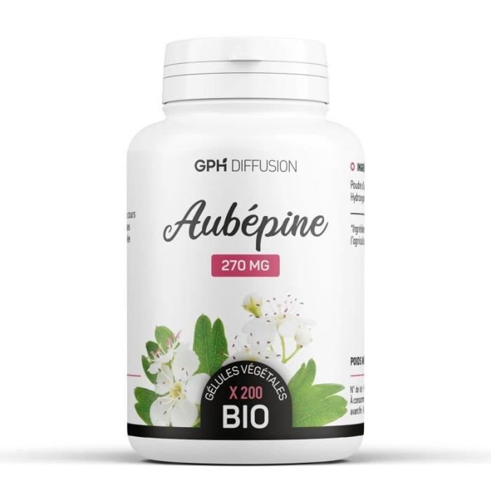 Aubépine Bio AB 200 gélules végétales 270 mg