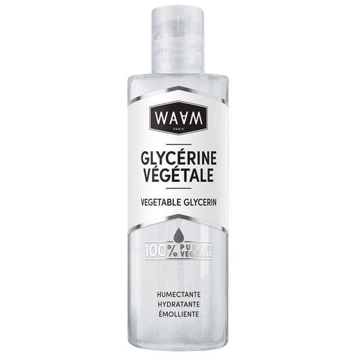 Glycérine Végétale - WAAM Cosmetics - 200ml - 100% naturelle - Vegan - Hydratante et émolliente