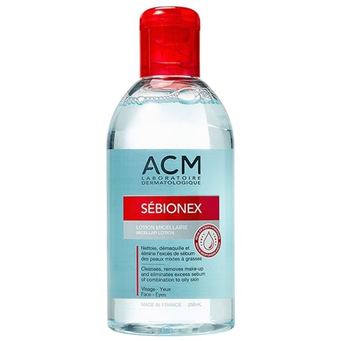Lotion Micellaire - ACM - Sébionex - 250ml - Hydratante - Anti-bactérienne - Sans paraben