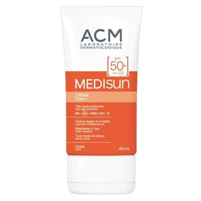 Crème solaire - ACM - Médisun - SPF50+ - 40ml - Non gras