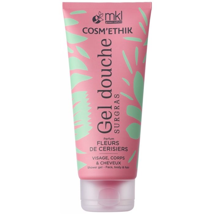 Gel Douche - MKL Green Nature - Awara du Brésil - 200ml - Sans Parabène - Parfum Fleur de Cerisier