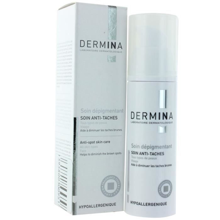 Soin Dépigmentant - DERMINA - Sensi-Blanc+ - 30ml - Anti-taches - Toutes peaux