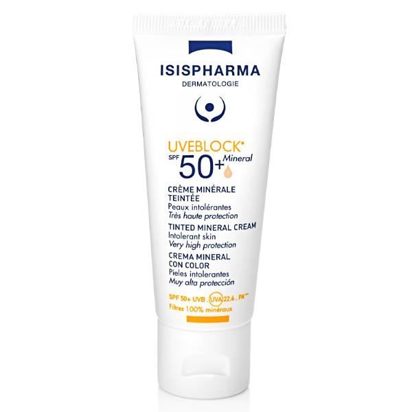 Crème solaire - ISISPHARMA - Uveblock - Teinté - SPF50+ - 40ml
