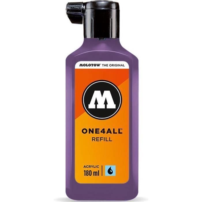 Peinture acrylique - Molotow - ONE4ALL REFILL 180 ML - Violet - Mat - Professionnel
