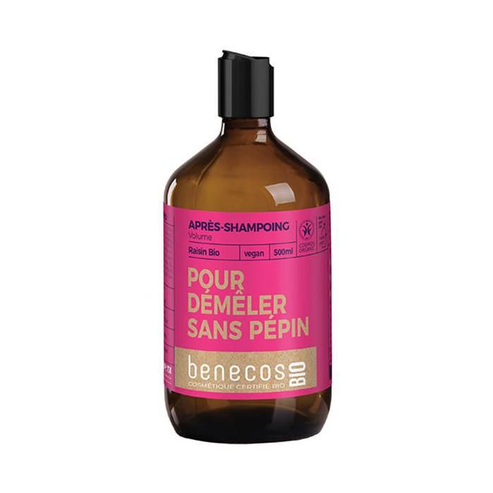 Benecos Après-Shampoing Volume Raisin Bio 500ml