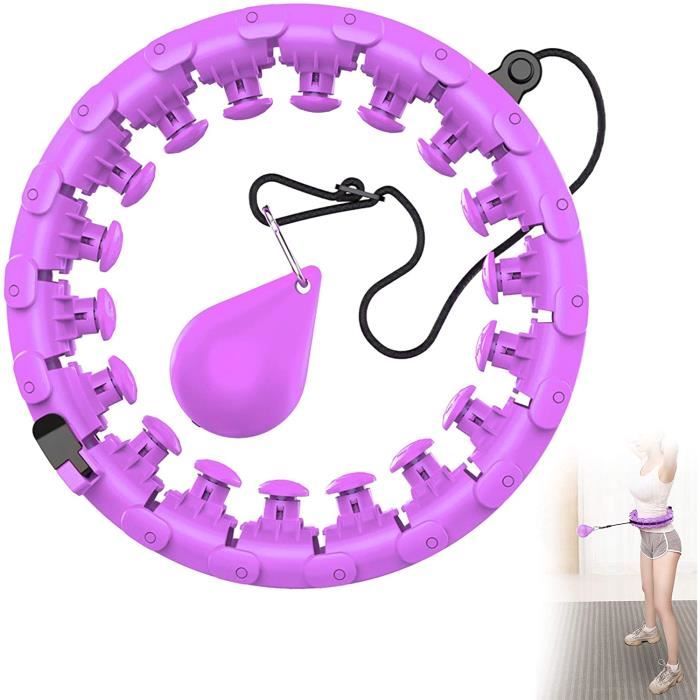 Hula Hoop - Non spécifié - Ajustable - Violet - Fitness - Massage 360 degrés
