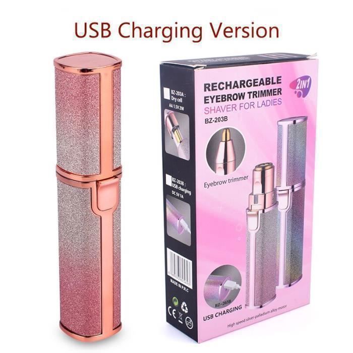 Épilateur électrique - A82EF13 - 2-en-1 - Rechargeable - Indolore - Pour femme