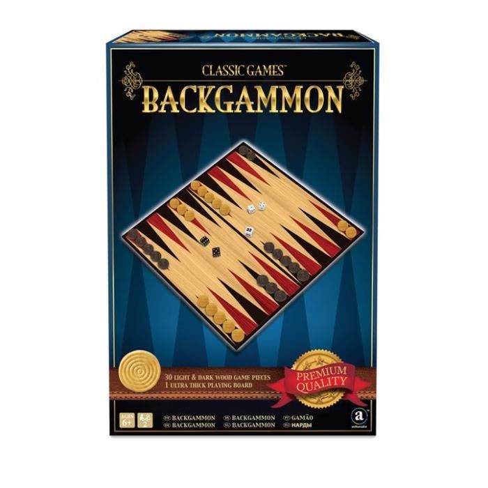 Jeu de société - Backgammon - Multicolore - 8 ans et plus - Intérieur - Mixte
