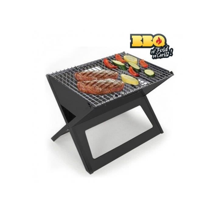 Barbecue Design noir pliable