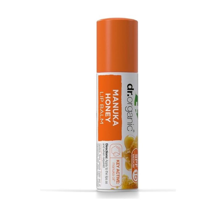 Baume à Lèvres - DR.ORGANIC - Miel de Manuka - 5 ml - Hydratant - Protecteur - Naturel