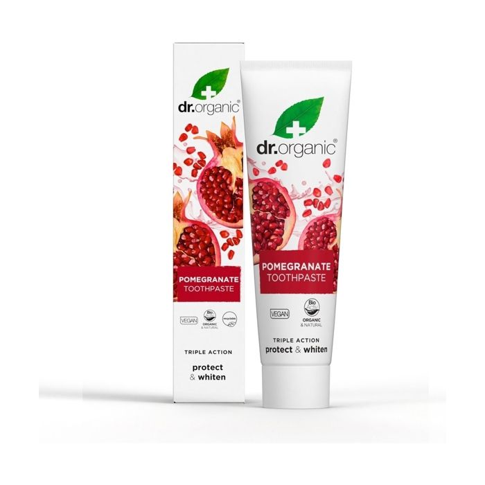 Dentifrice - DR.ORGANIC - Pomegranate - 100ml - Vegan - Pour Adultes