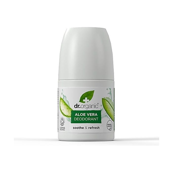 Déodorant Roll On - Dr Organic - Aloe Vera - 50ml - Sans alcool - Mixte