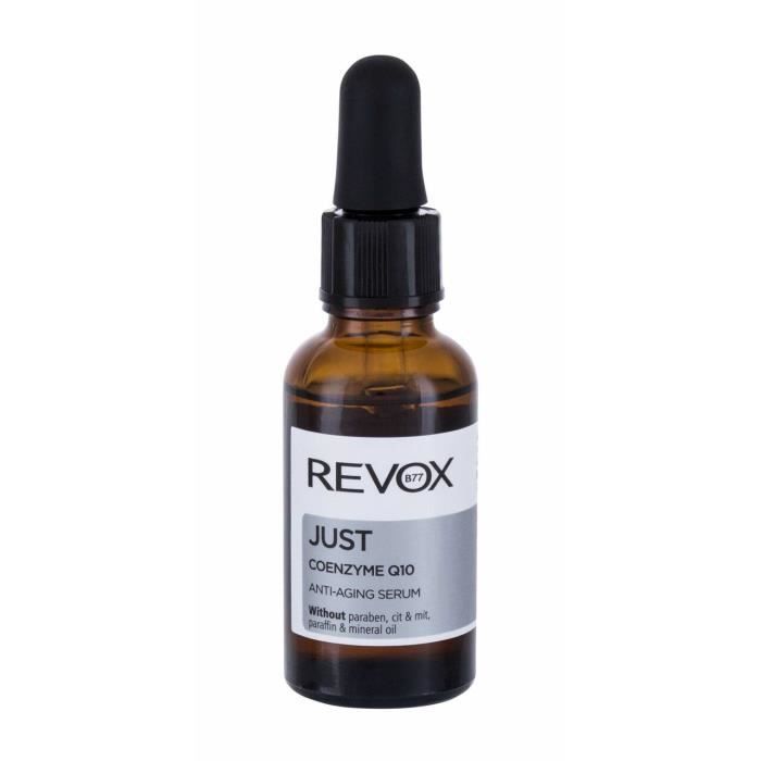 Sérum Visage Revox Just Coenzyme Q10 - Marque Revox - Contenance 30ml - Rides et Raffermissant