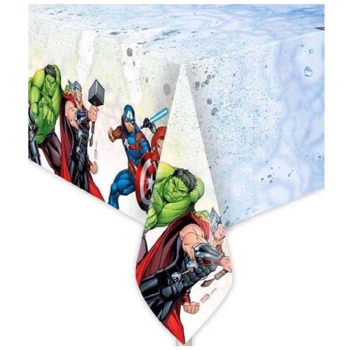 Nappe en plastique - Avengers Mighty - 120 x 180 cm - Multicolore - Motifs Avengers