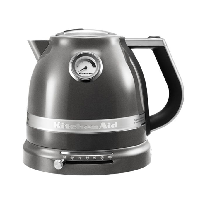 Bouilloire Electrique - Kitchenaid - Artisan 5KEK1522EMS - 1,5L - Gris Etain - Température Réglable