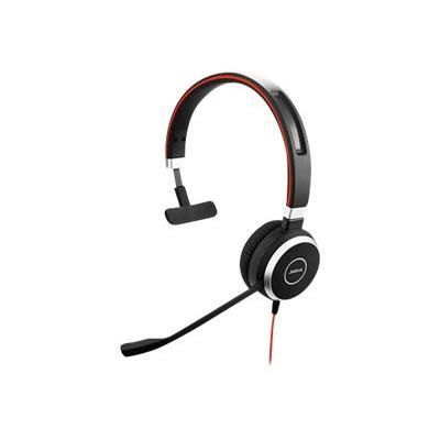 Casque Jabra Evolve 40 UC Mono - Filaire, Supra-aural, Élimination du bruit Microphone