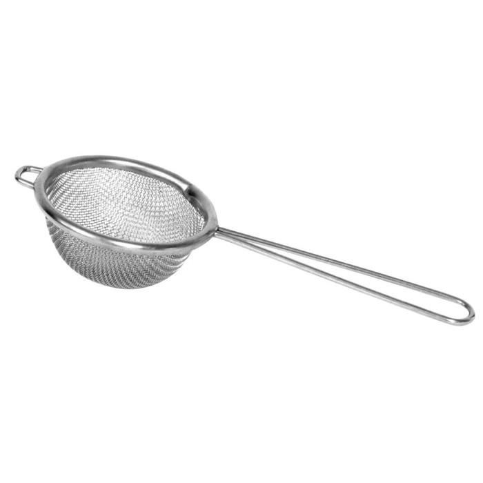 Tamis - LAMACOM - 50mm - Acier inoxydable - Gris - Idéal pour café et tisanes