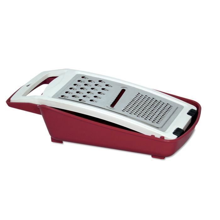 Ustensile de cuisine - LAMACOM - Râpe universelle 2 pièces - Acier inoxydable - Plastique ABS - BPA free