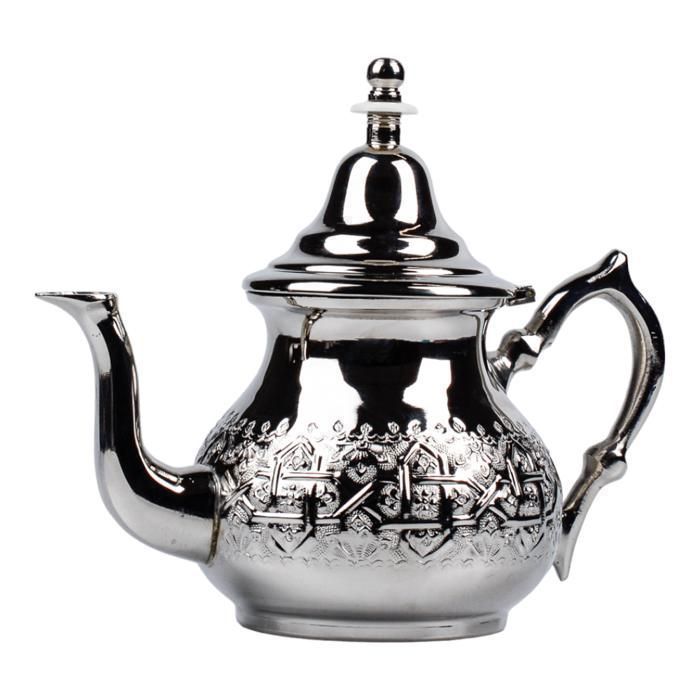 Théière - Moumtaz - Inox - 1,25 L - Décorée - Élégante