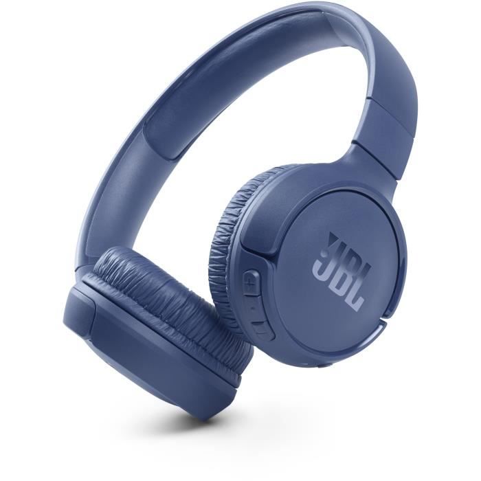 JBL Tune 510 BT - Casque supra-auriculaire sans fil - Son JBL Pure Bass - Bluetooth 5.0 - Jusqu'à 40h d'autonomie - Bleu
