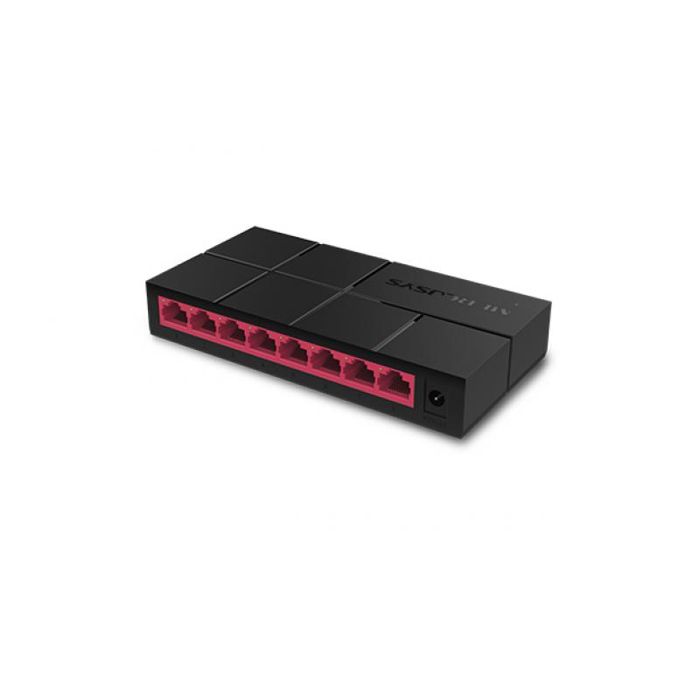 Switch Ethernet Gigabit 8 Ports - Mercusys - MS108G - 10/100/1000 Mbps - Plug and Play - Green Ethernet